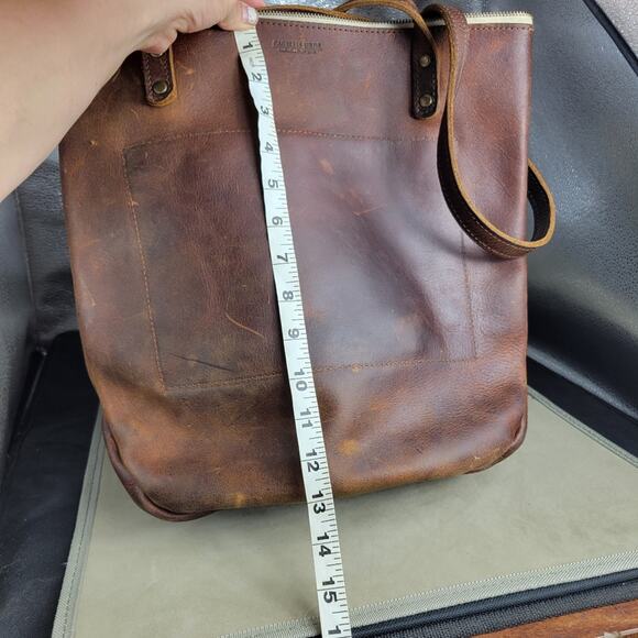 Cageless Birds Brown Leather Shoulder Bag Tote - Picture 11 of 13